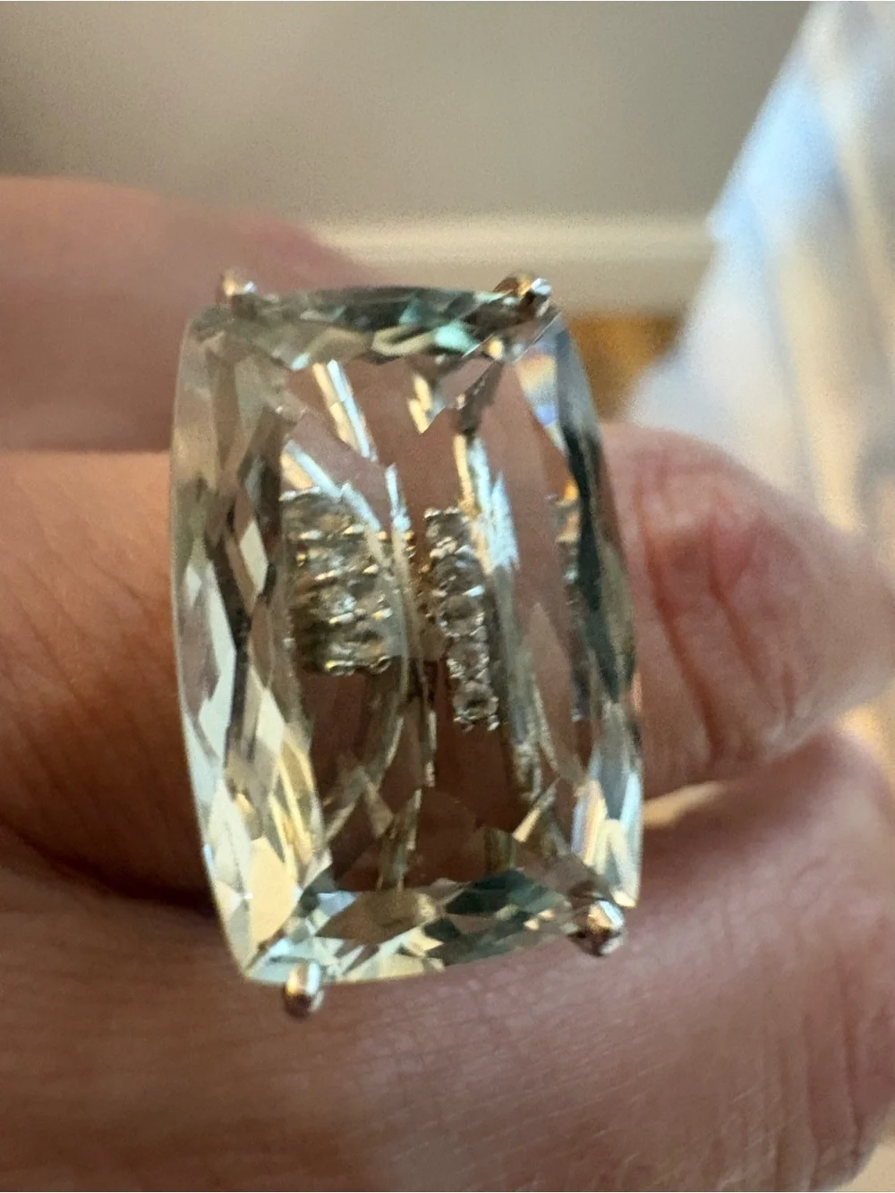 Statement Clear Crystal Cocktail Ring - Women Jewelry
